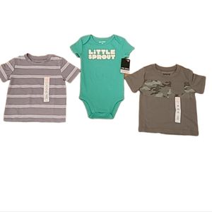 BABY BOY 12 MONTH BUNDLE OF 3 TEES ALL SIZE 12 MONTHS